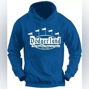 Gildan Los Angeles Baseball DodgerLand Blue Sweatshirt Pullover Size X